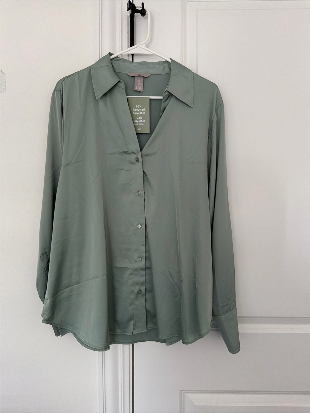 H&M Sage Green Button-Down Shirt
